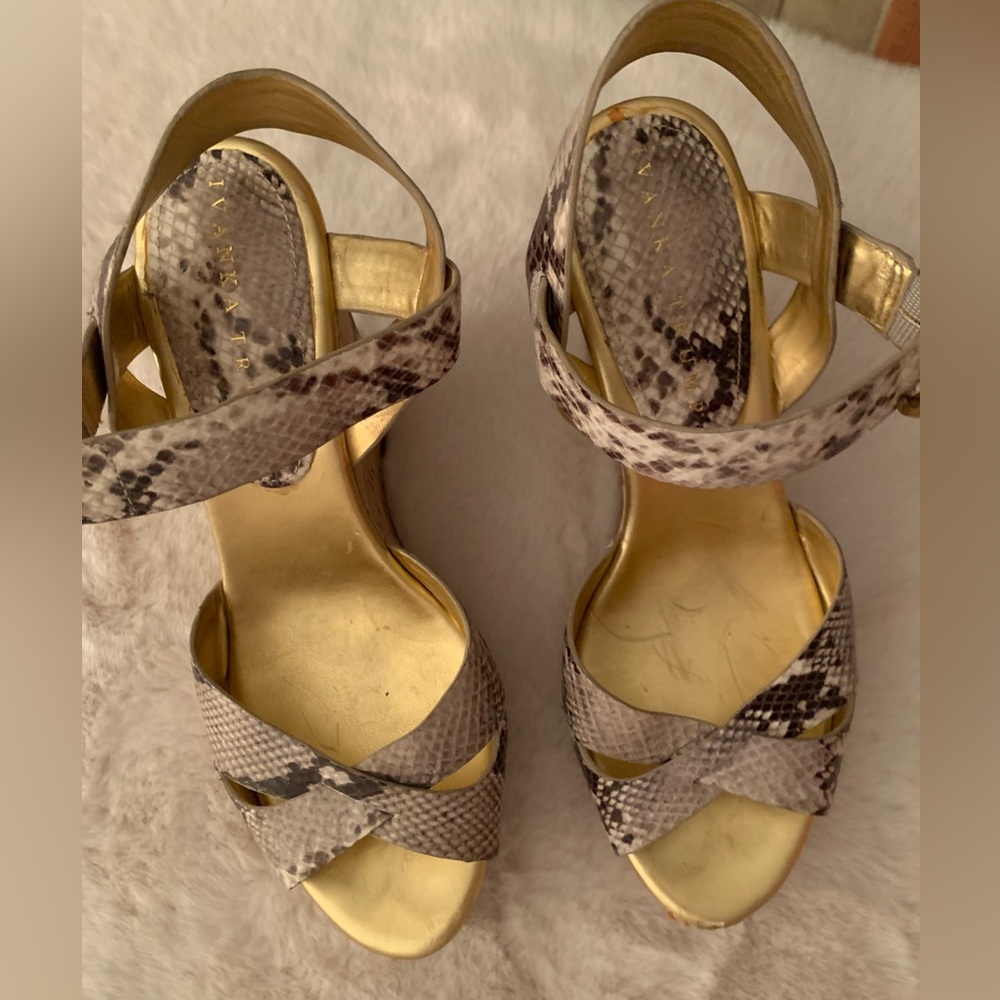 Wedge high heel sandals -7.5-
